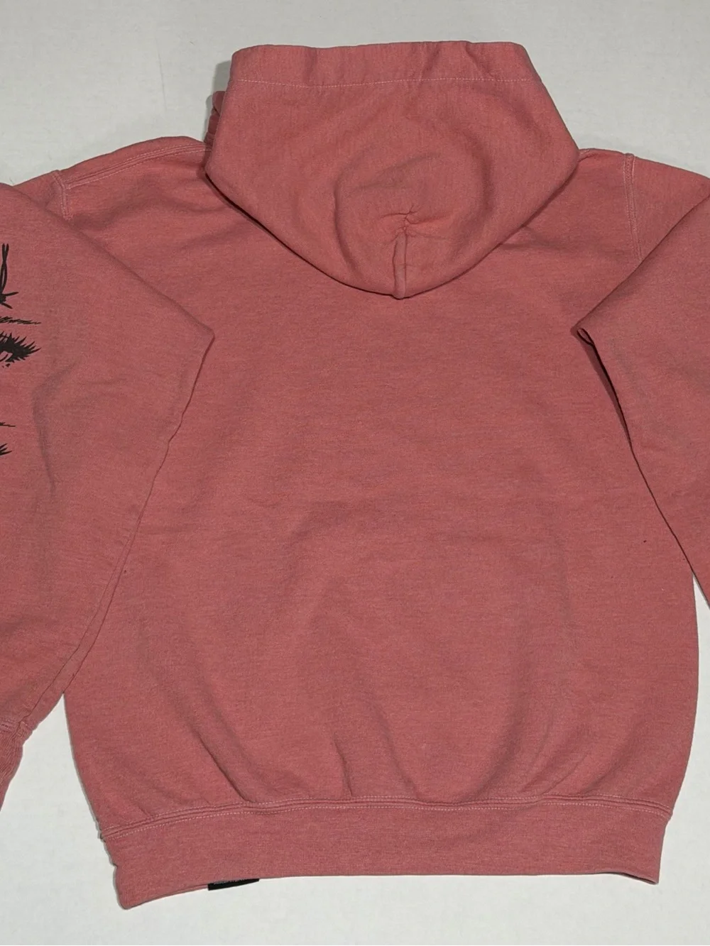 Men's Broken Promises Hoodie with Rose Graphic - Dusty Rose - Picture 2 of 8